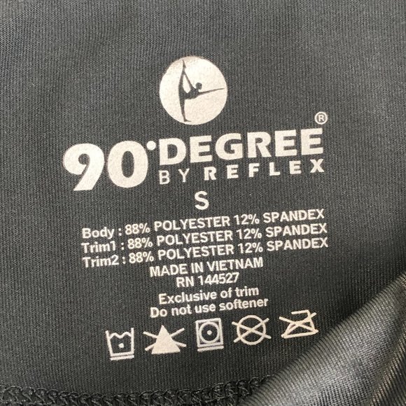 NEW - 90 Degree By Reflex Soft Metallic & Mesh Activewear Leggings Gym Workout - Picture 7 of 10